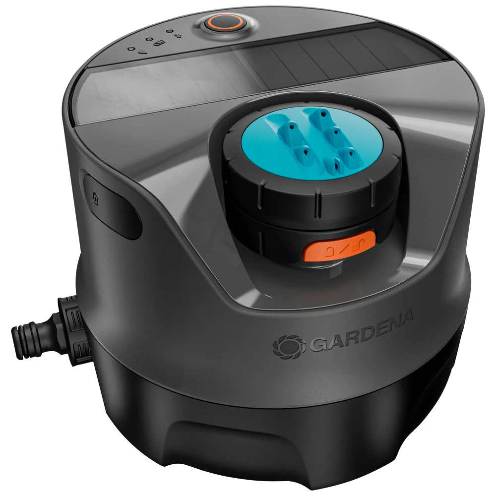 德國 GARDENA 16000-20 AquaPrecise 太陽能地面式草坪灌溉系統白底產品圖