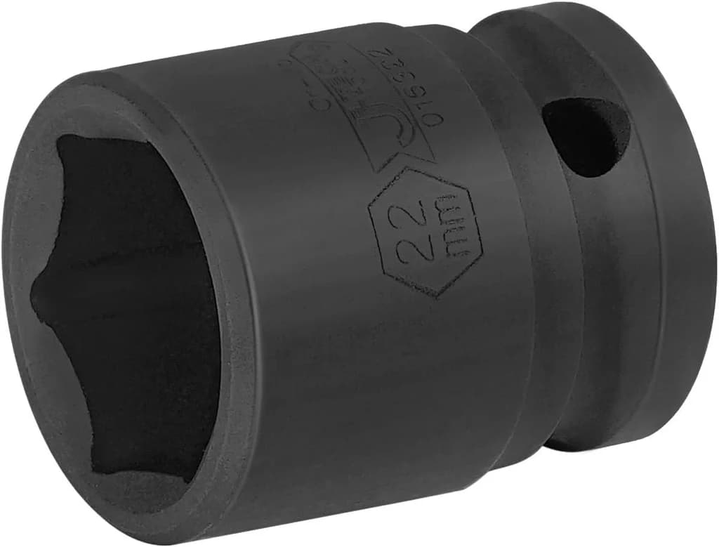 JETECH SK1/2-D22 1/2" 加長六角套筒(卜士) 22mm