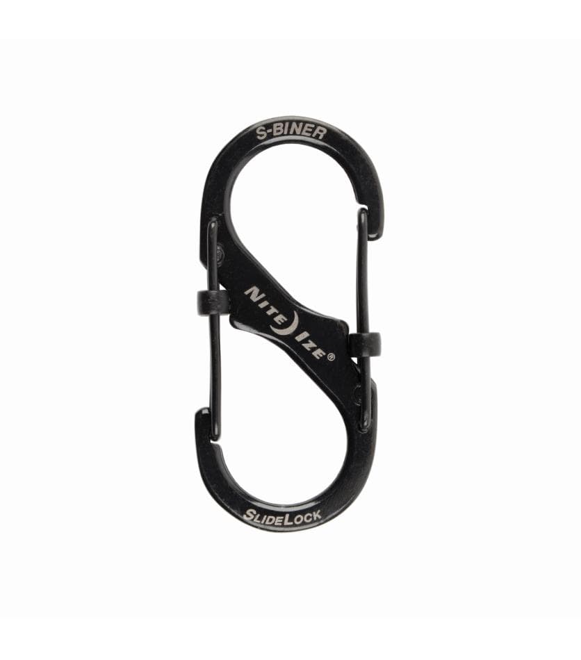 Stainless Steel Locking S-Biner #2 Black