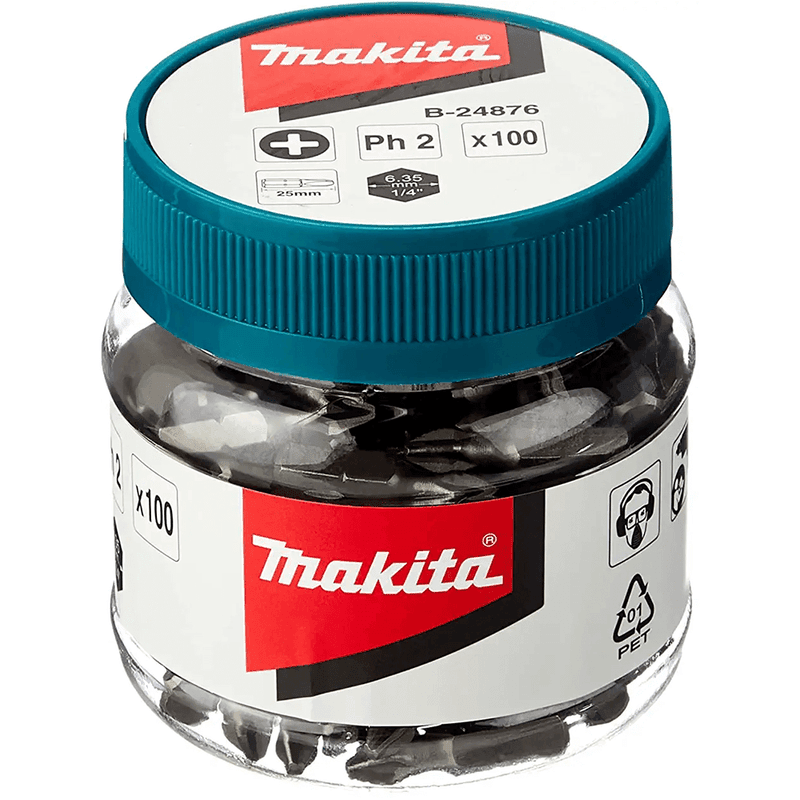 Makita B-24876 PH2 螺絲批咀組合(罐裝四分之三角度)