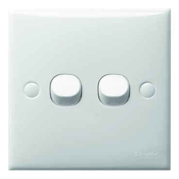 Schneider Electric S-Classic E32_2_3A_WE_G3 10A 2 Gang 2 Way Switch