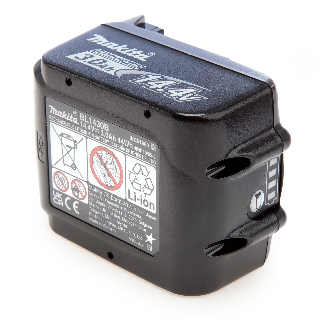 牧田 BL1430B 14.4V 3.0Ah 鋰電池(底部標籤細節)