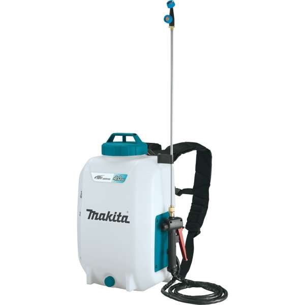 Makita 牧田 DUS158Z 18V 充電式背負噴灑器,白色 15 公升水缸連噴槍、噴桿及背帶