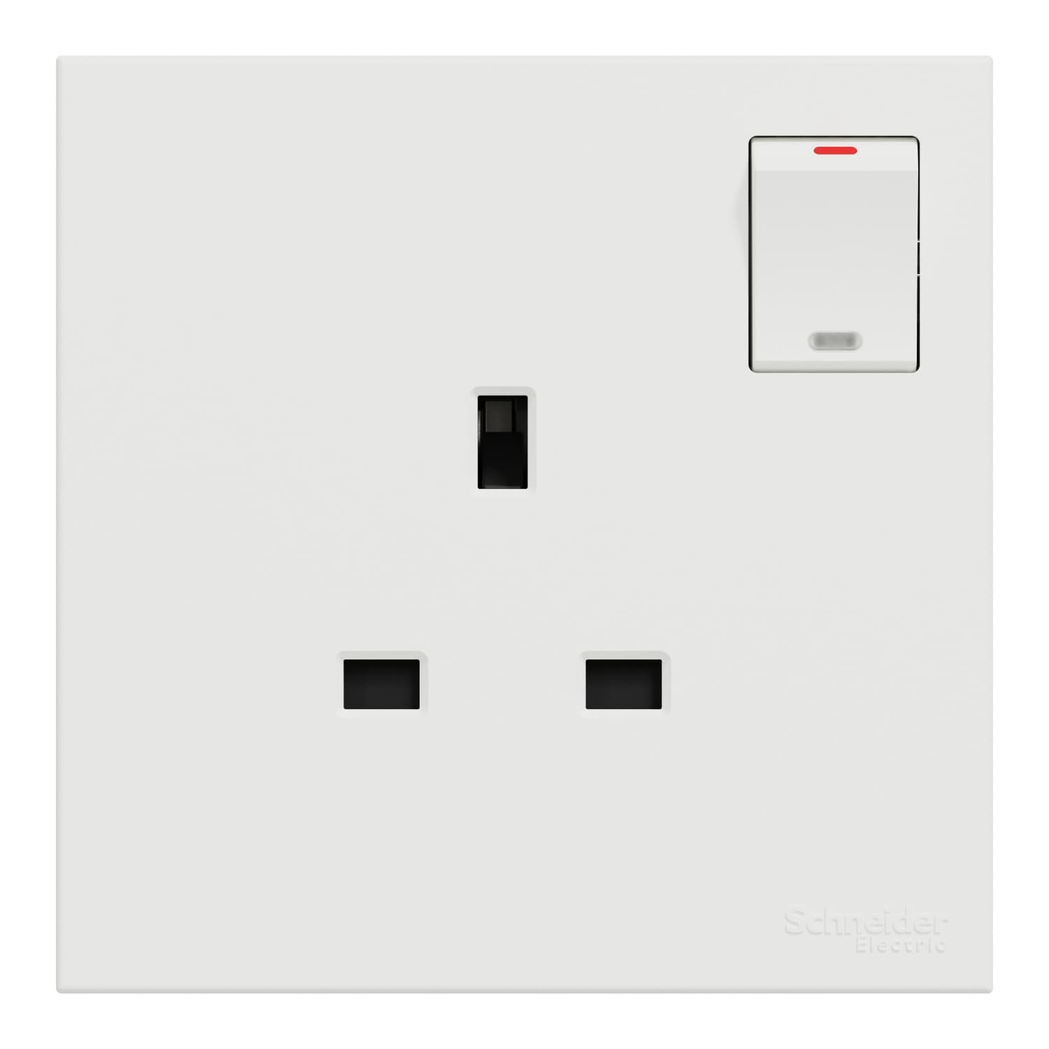 Schneider 施耐德電氣 AvatarOn C 奐然 13A 單位連保護門有掣插座連LED指示燈 E8715N_WE(搪瓷白)香港行貨