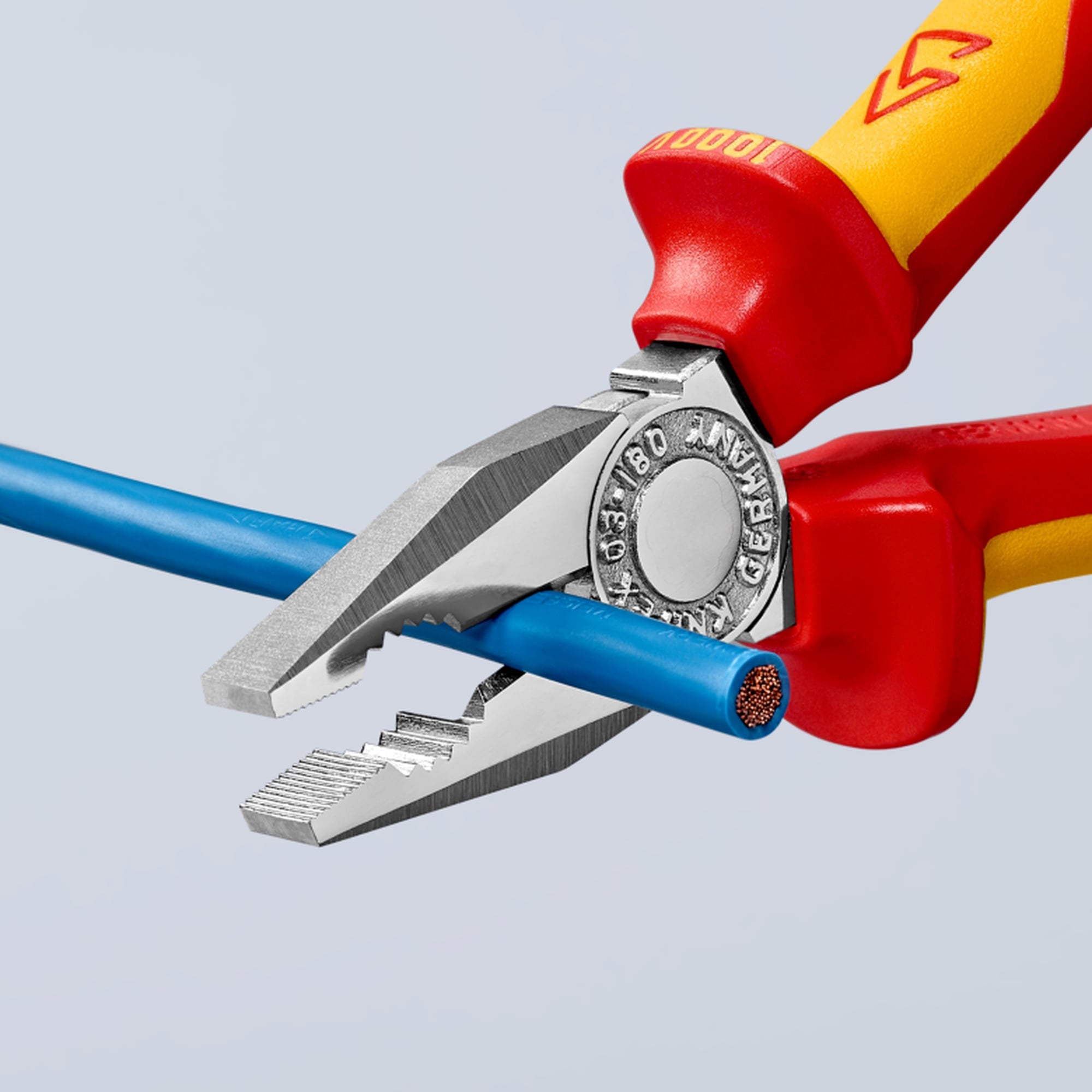KNIPEX 絕緣柄 多用途電工鉗 180mm