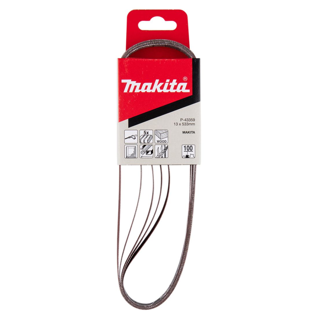 Makita P-43359 砂帶 13 x 533mm(包裝)