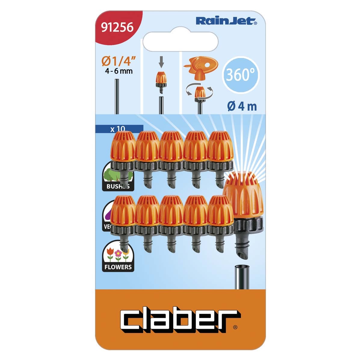 CLABER 91256 360度迷你灑水器(10個/包裝)