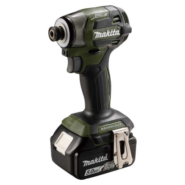 Makita 牧田 DTD173Z03 18V 充電式衝擊起子機(橄欖綠)主體斜前方視圖