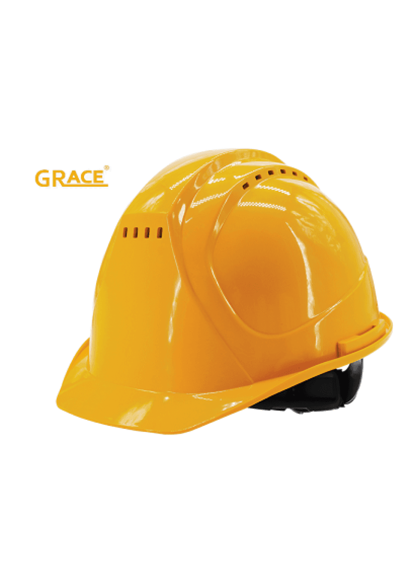 GRACE Ventilated Safety Helmet (Yellow)