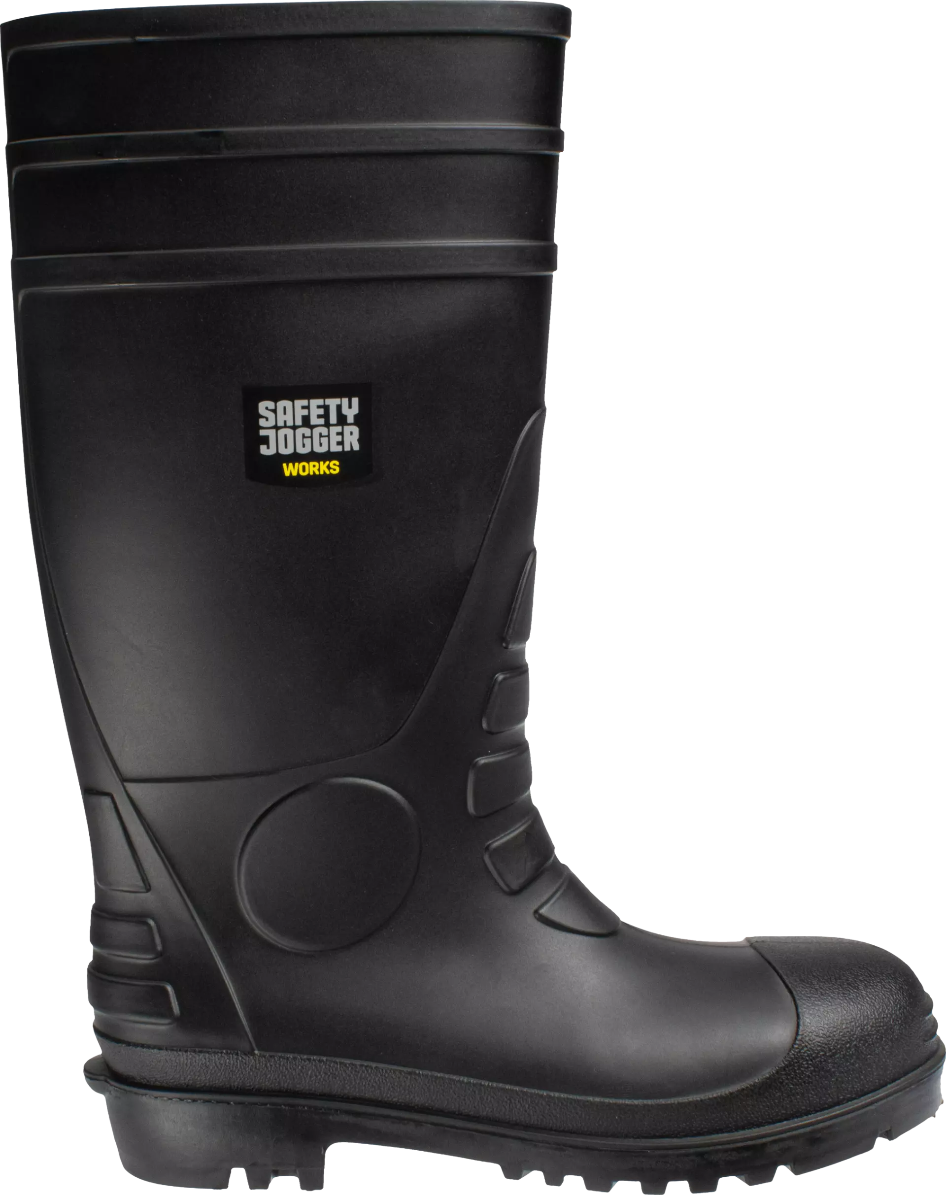SAFETY JOGGER HERCULES 黑色安全水靴(側面)