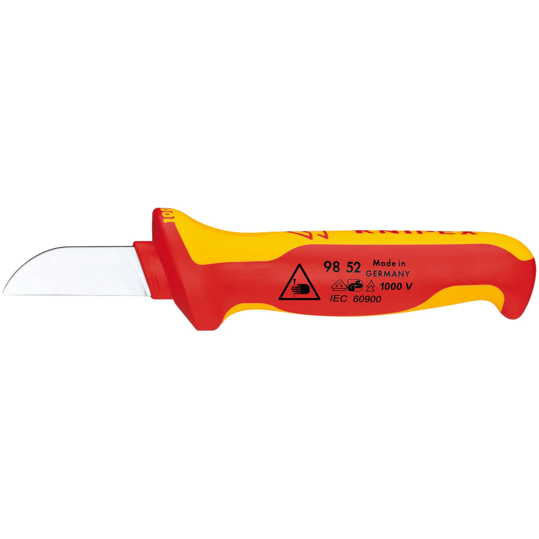 KNIPEX 98 52 絕緣柄電工刀(正面)