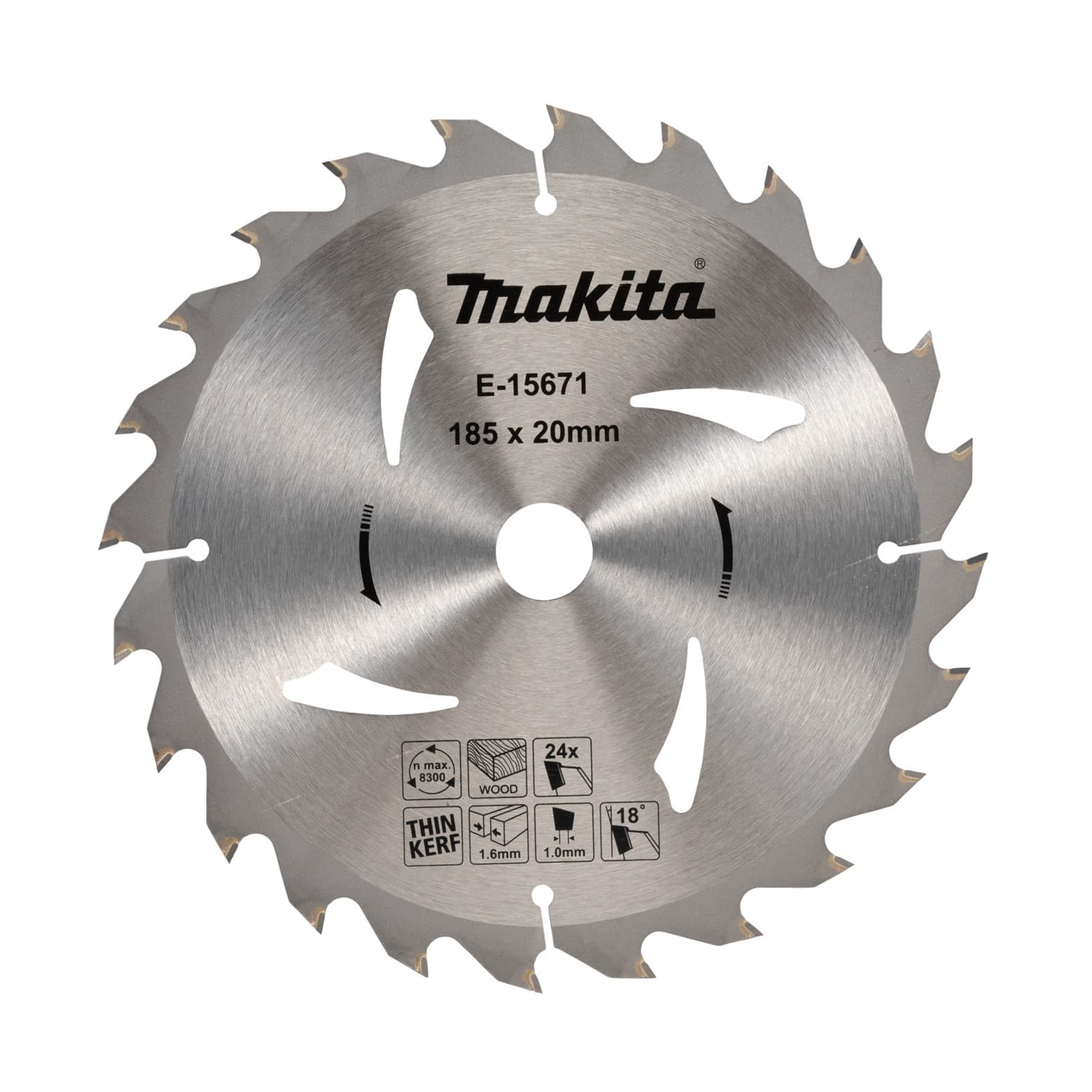 Makita 牧田 E-15671 硬質合金鋸片185X20X24T