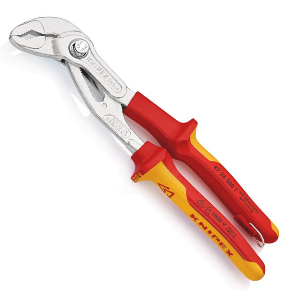 KNIPEX 87 26 250 Cobra 絕緣柄水泵鉗(四分之三側面)