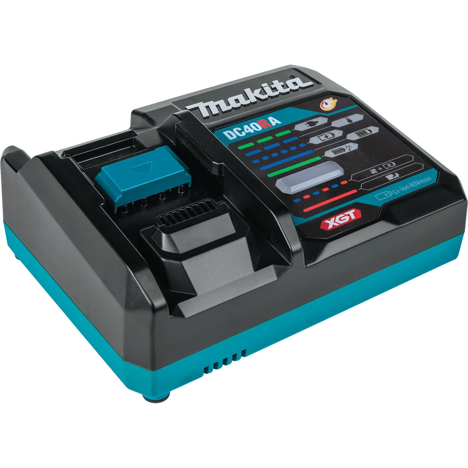 Makita DC40RA 快速充電器(斜前視圖)