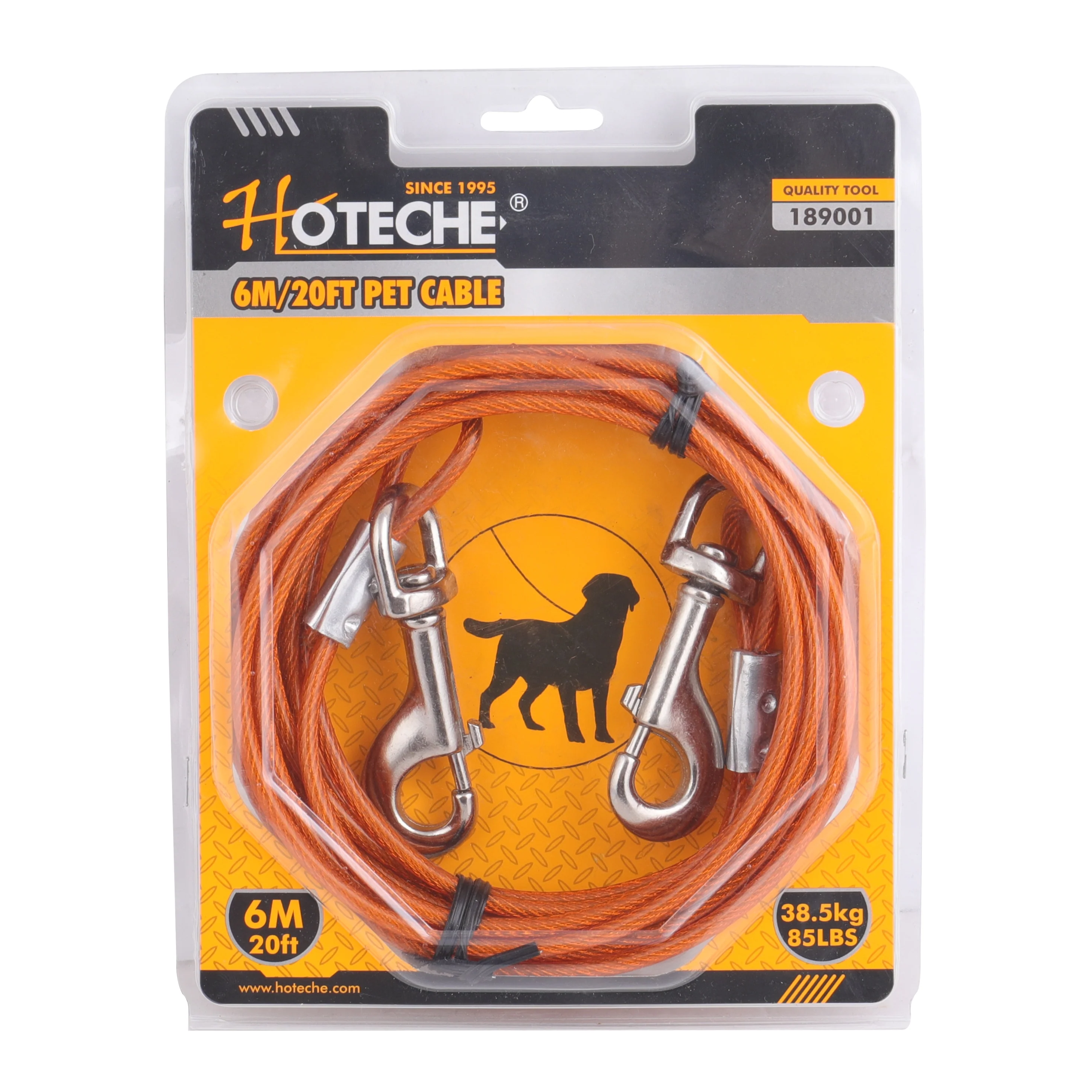 HOTECHE 189001 4.8mm雙活扣包膠喴吔 6M(包裝)