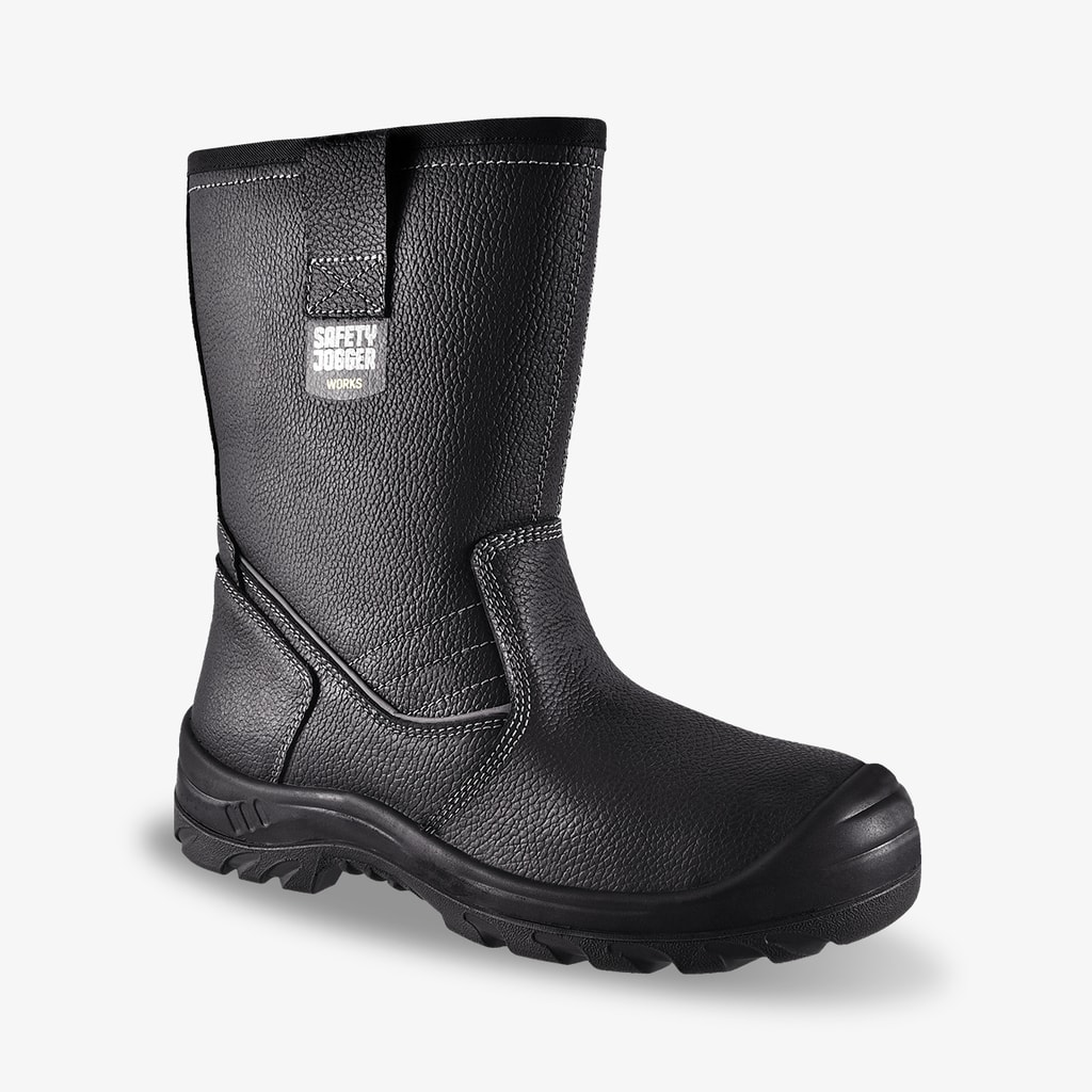 SAFETY JOGGER BESTBOOT2 黑色牛皮安全鞋(正面)