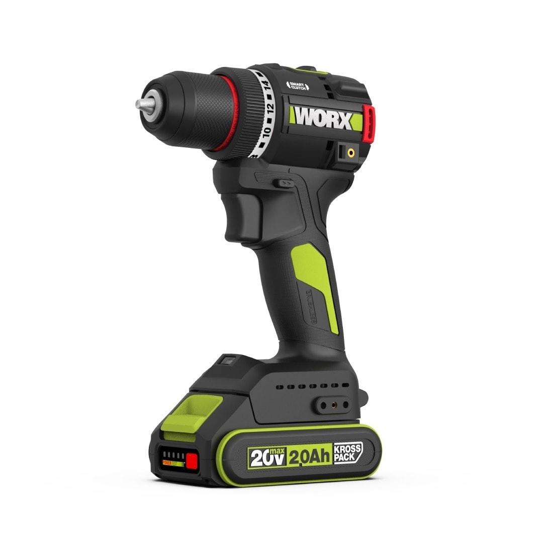 WORX 威克士 WU176 20V 10mm 無刷智控電鑽連 20V 2.0Ah 鋰電池
