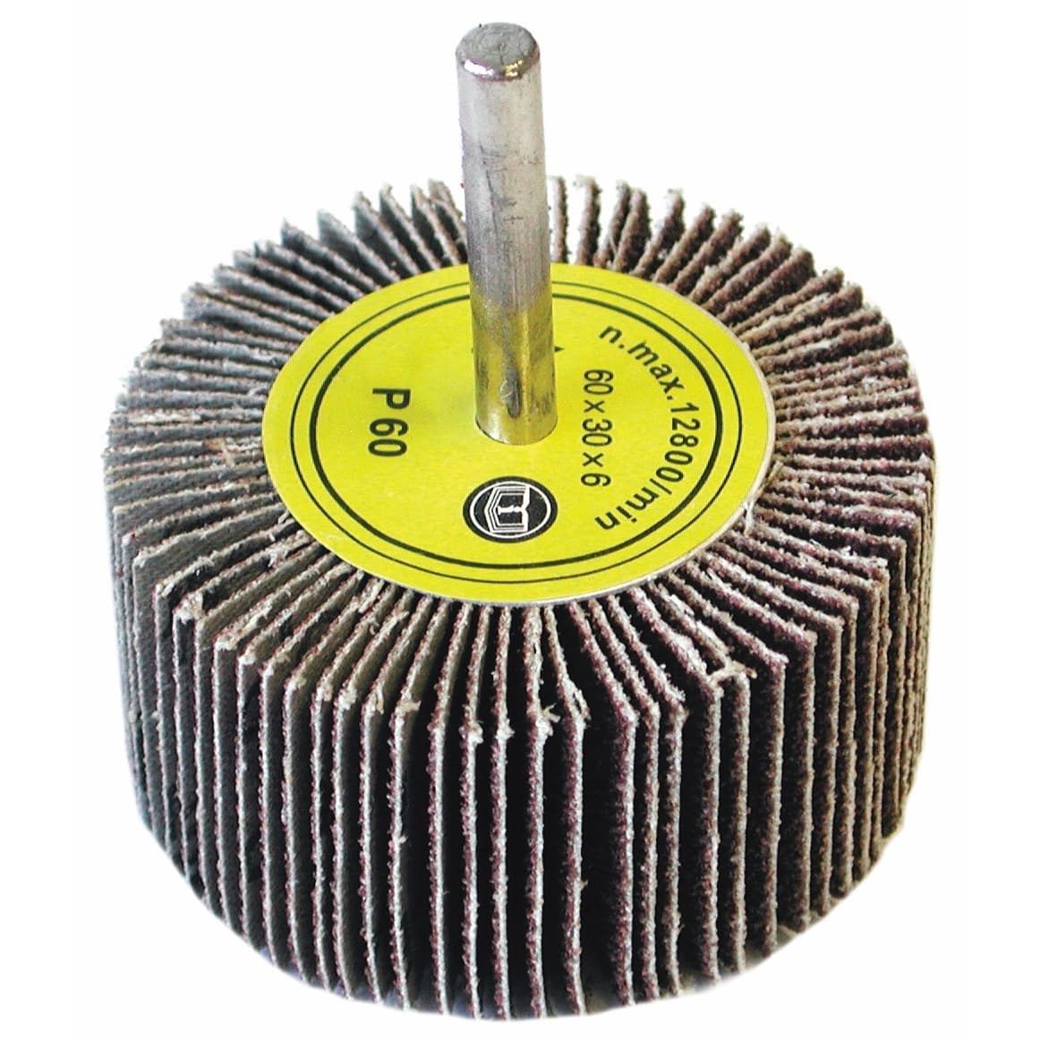 Flap sanding drum with shank