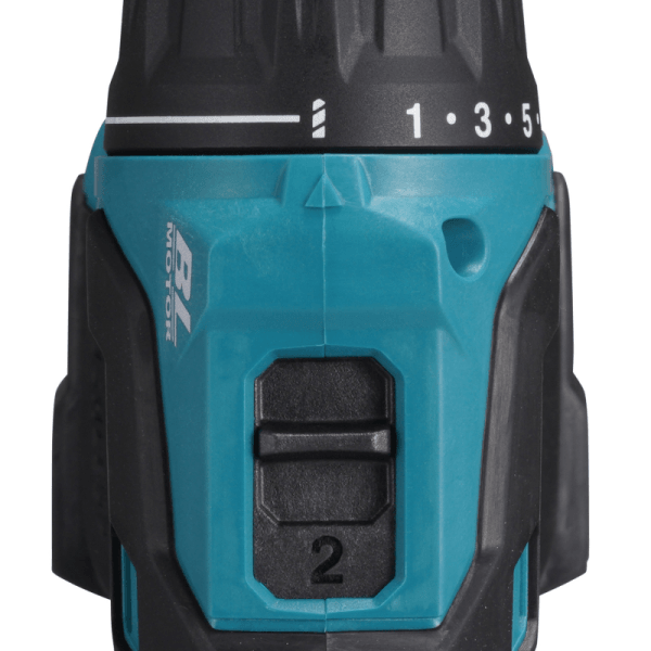 Makita 牧田 DHP490Z 機械式雙速變速桿及轉矩調整環特寫