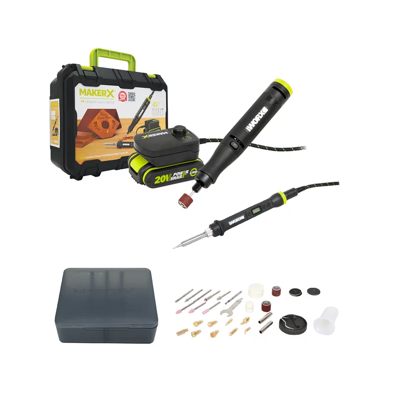 WORX WU590.9 無碳電機 無極轉速調節 輕巧便攜 電磨筆