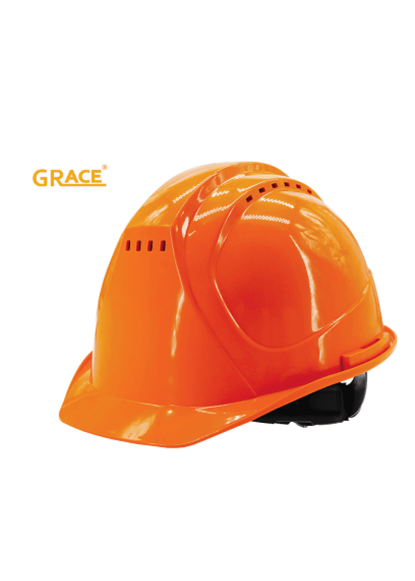 GRACE GR026A 「GRACE」透氣安全帽連透明面盾 (橙色)