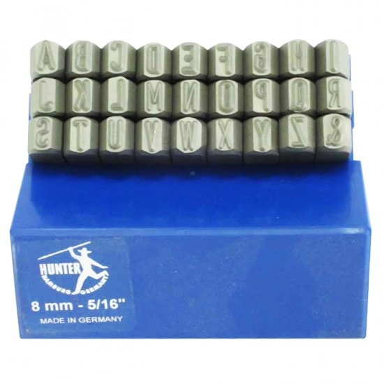 HUNTER HUNLP008 鋼字鑿 A-Z 8.0mm(正面)