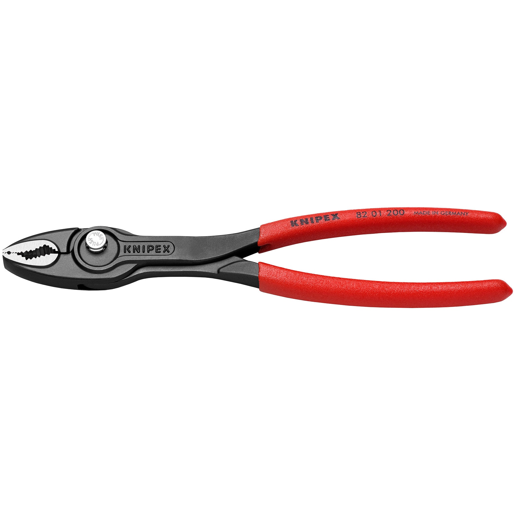 KNIPEX 82 01 200 厚膠柄鯉魚鉗(正面)