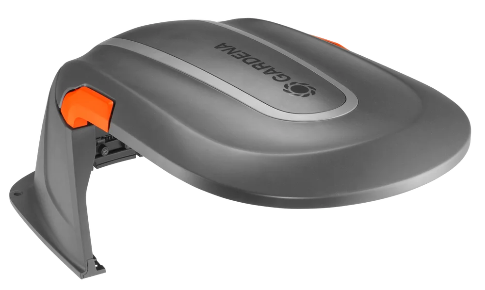 德國 GARDENA 15020-20 SILENO 機械人剪草機車庫白底產品圖