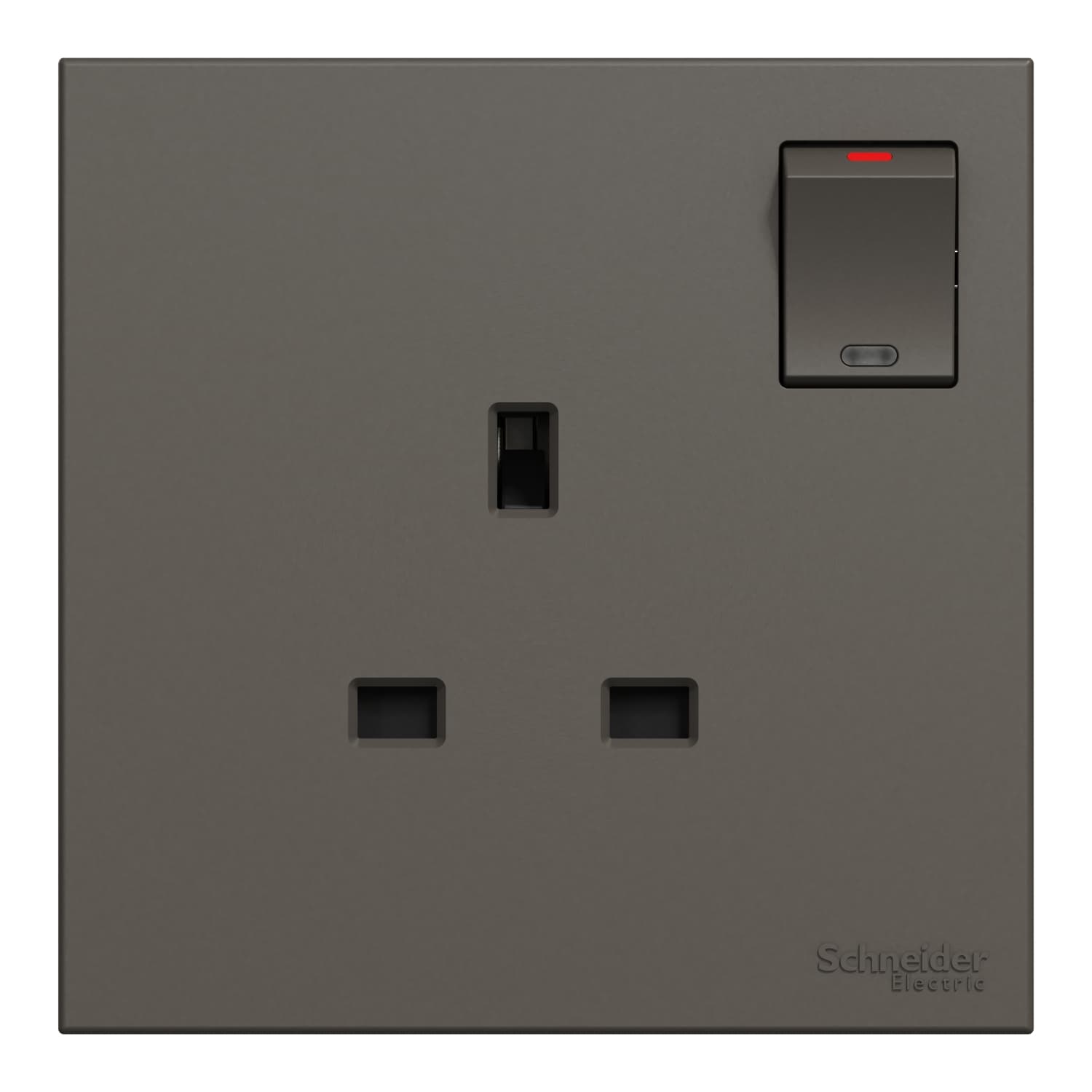 Schneider 施耐德電氣 AvatarOn C 奐然 13A 單位連保護門有掣插座 E8715_DG(石墨灰)香港行貨