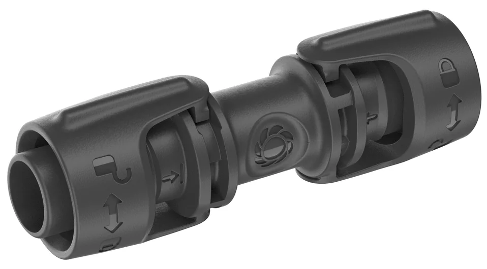 GARDENA 13203-20 13 mm(1/2吋)Micro-Drip-System 直通接頭斜角圖