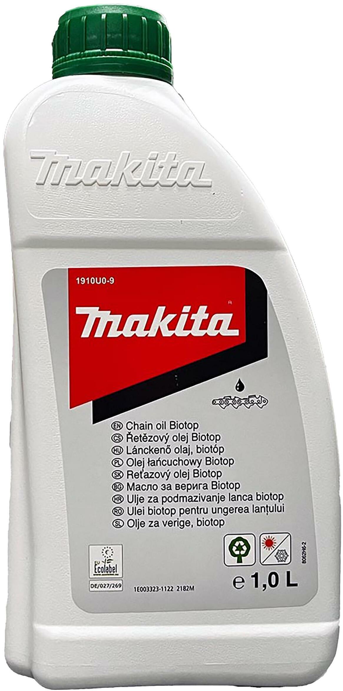 Makita 1910U0-9 鏈條油(植物性)1公升(正面)