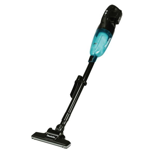 Makita 牧田 DCL284FRFB 18V 充電式膠囊型吸塵機(黑色)連地板吸嘴及電池全機圖