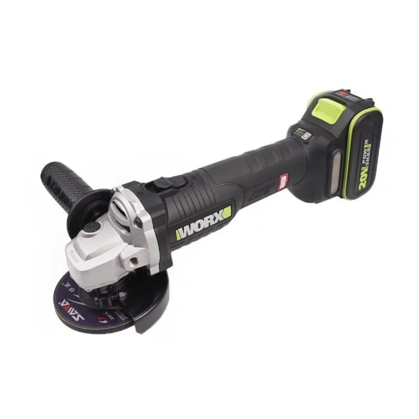 WORX 威克士 WU809.2 20V 125mm 無刷調速角磨機連 20V 鋰電池主圖