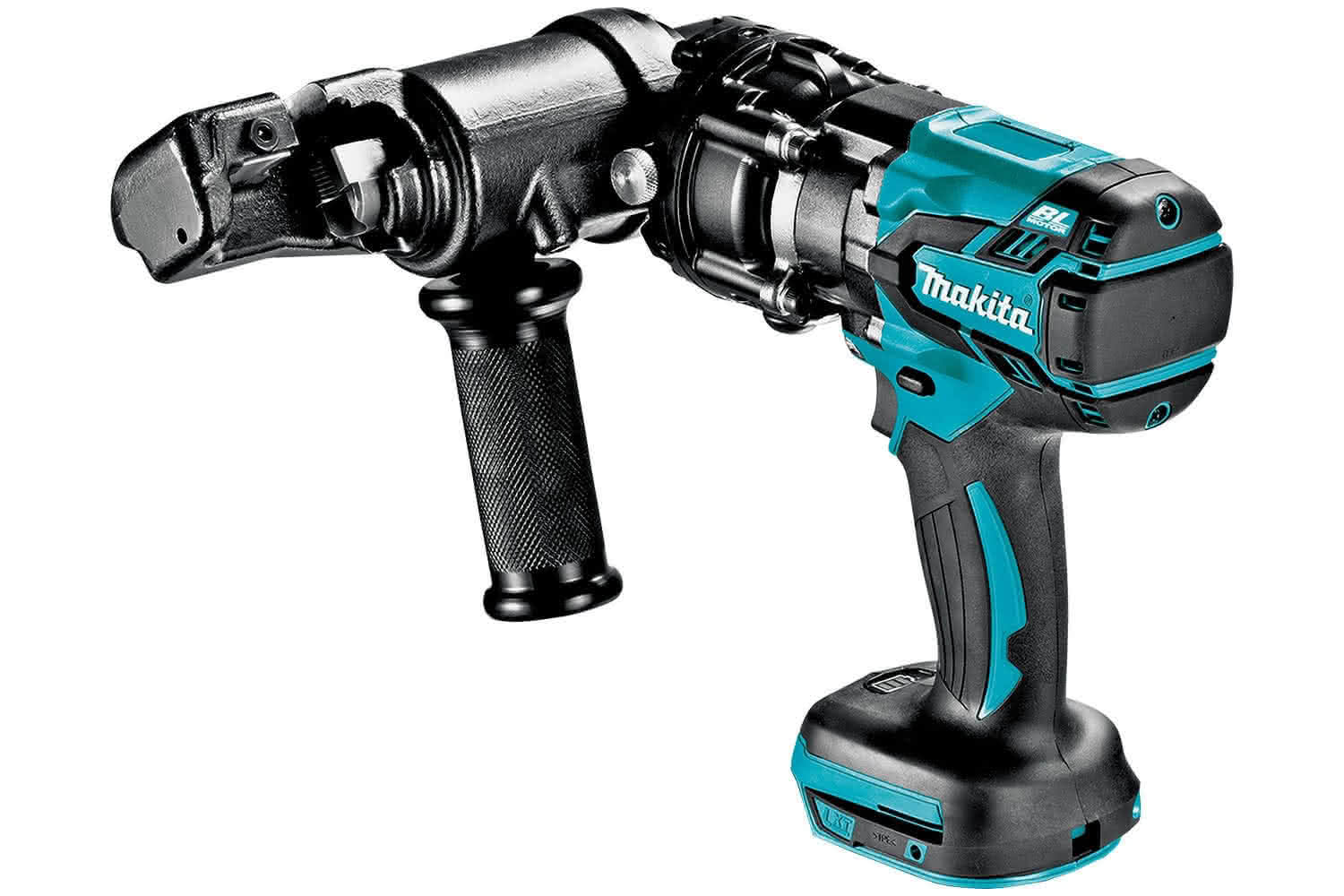 Makita 牧田 DSC121Z 18V 充電鋼筋切斷機淨機側面全機圖