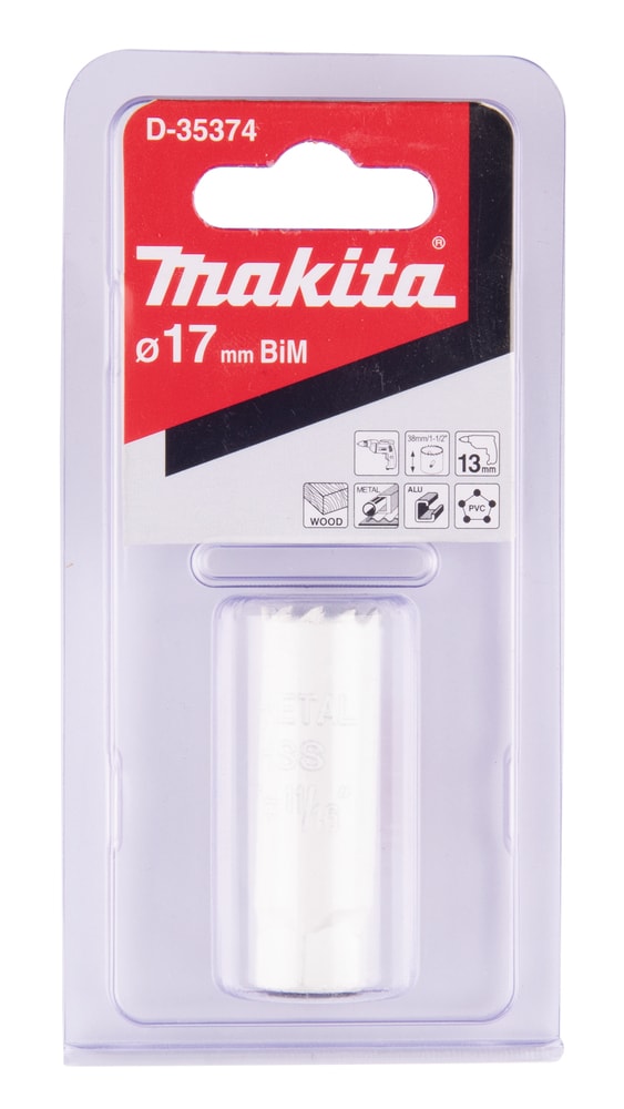 Makita D-35374 BiM穿孔鋸17MM(包裝正面)