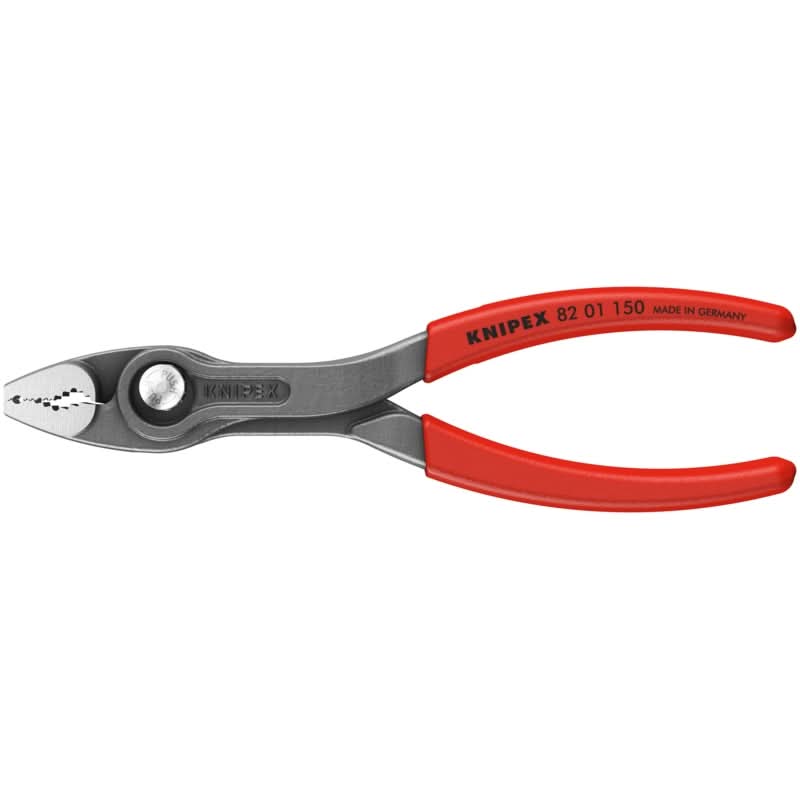 KNIPEX 82 01 150 厚膠柄鯉魚鉗 6吋(正面)