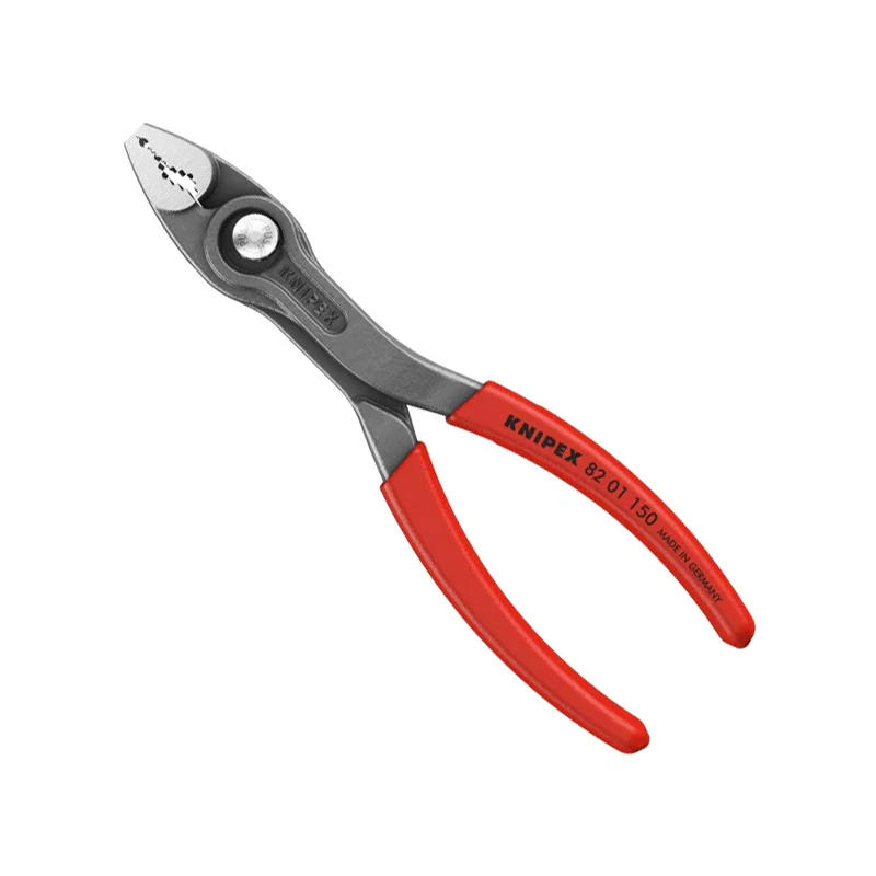 KNIPEX 82 01 150 厚膠柄鯉魚鉗 6吋(四分之三側面)