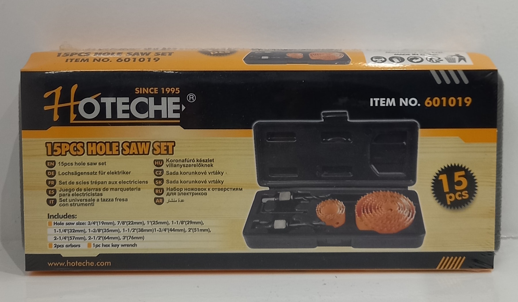 HOTECHE 601019 15件裝木工呤梳套裝包裝盒