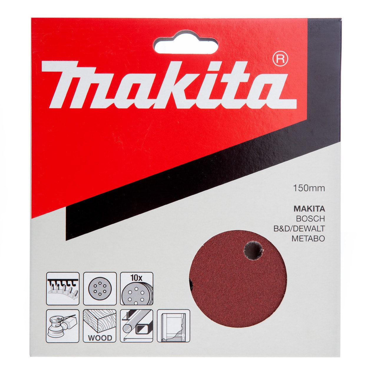 Makita P-37518 砂光碟 Φ150MM G120 包裝(正面)