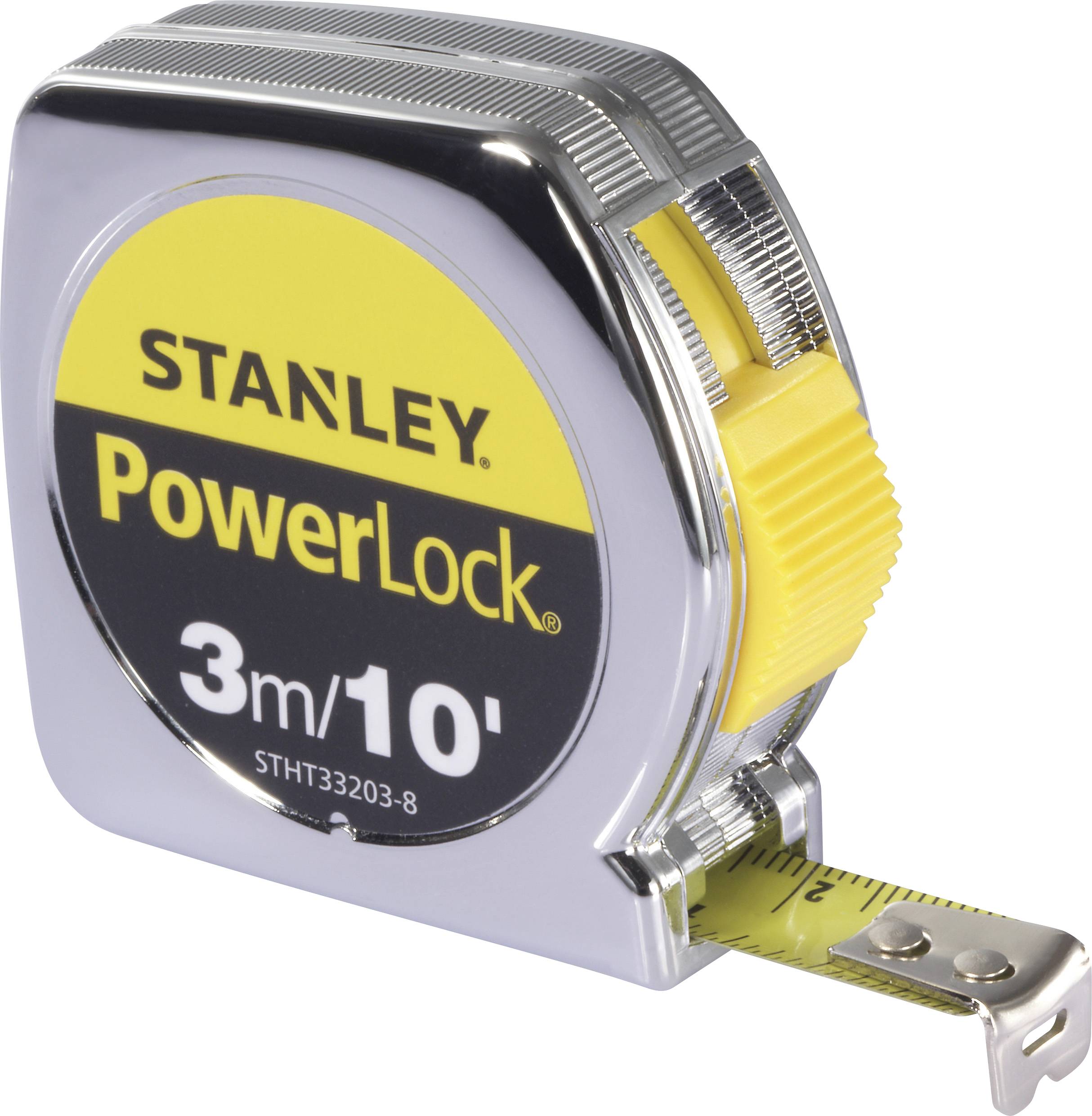 STANLEY PowerLock 3m/10' 捲尺(三側面)