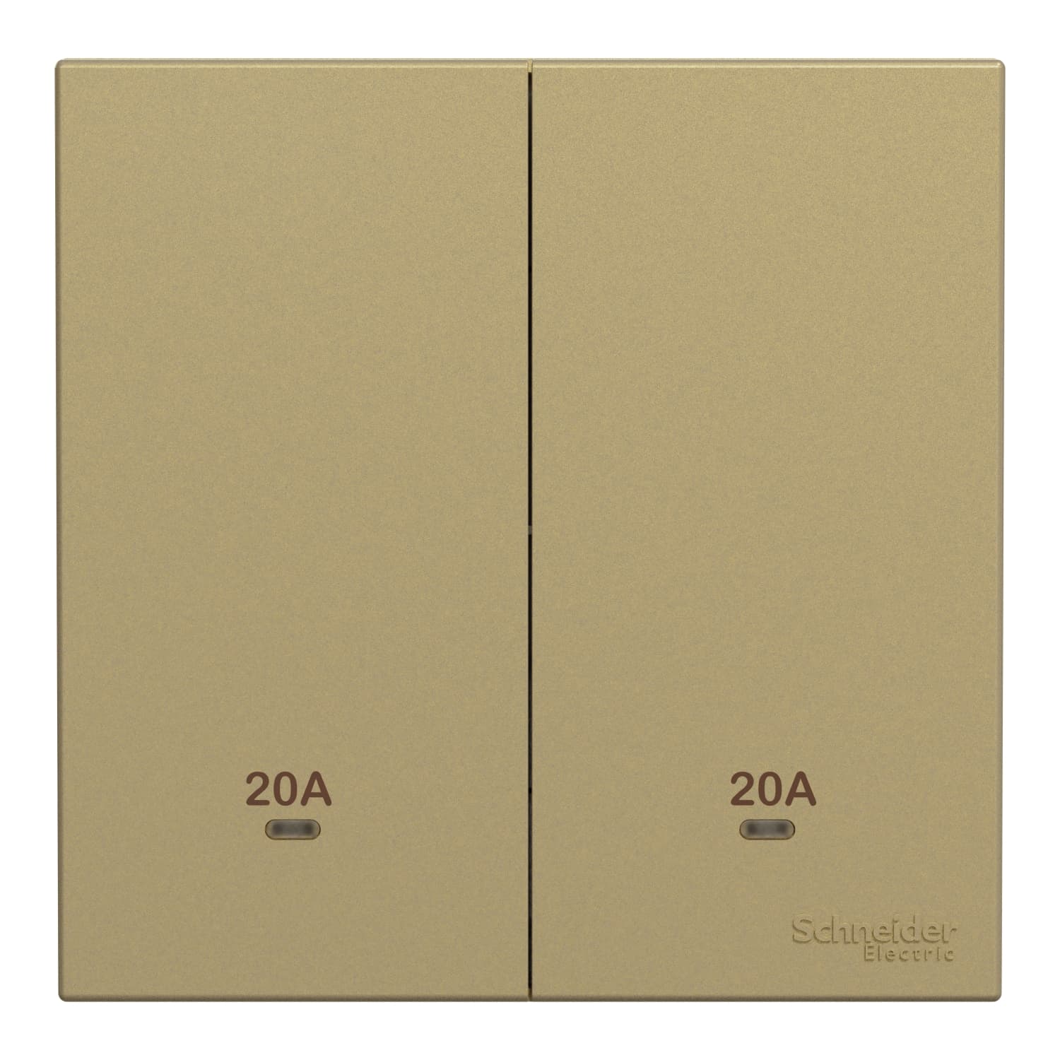 Schneider 施耐德電氣 AvatarOn C 奐然 20A 兩位雙極開關掣連LED指示燈 E8732D20N_WG(沉醉金)香港行貨