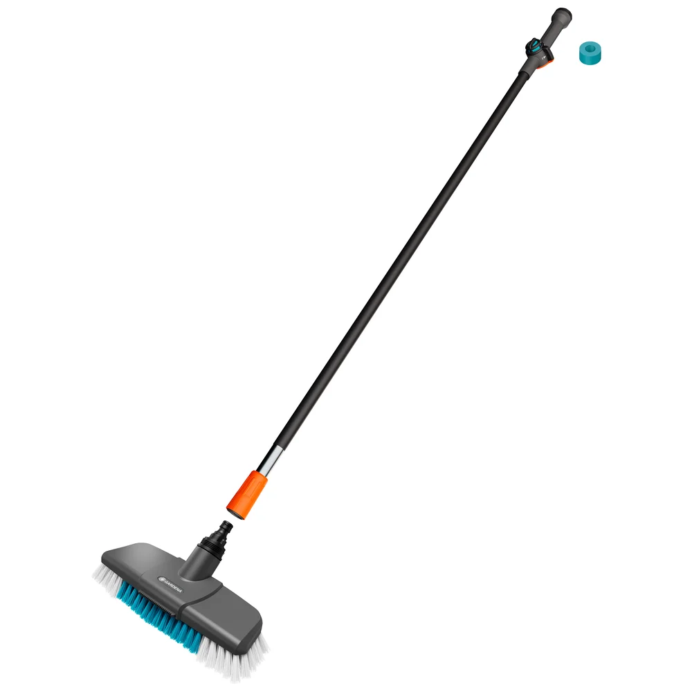 德國 GARDENA 18828-20 Cleansystem 150 厘米硬毛水流清洗刷套裝白底產品圖