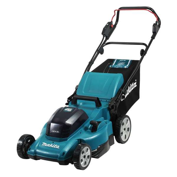 Makita 牧田 DLM480Z 18Vx2 充電式剪草機 480毫米 淨機 白底產品圖