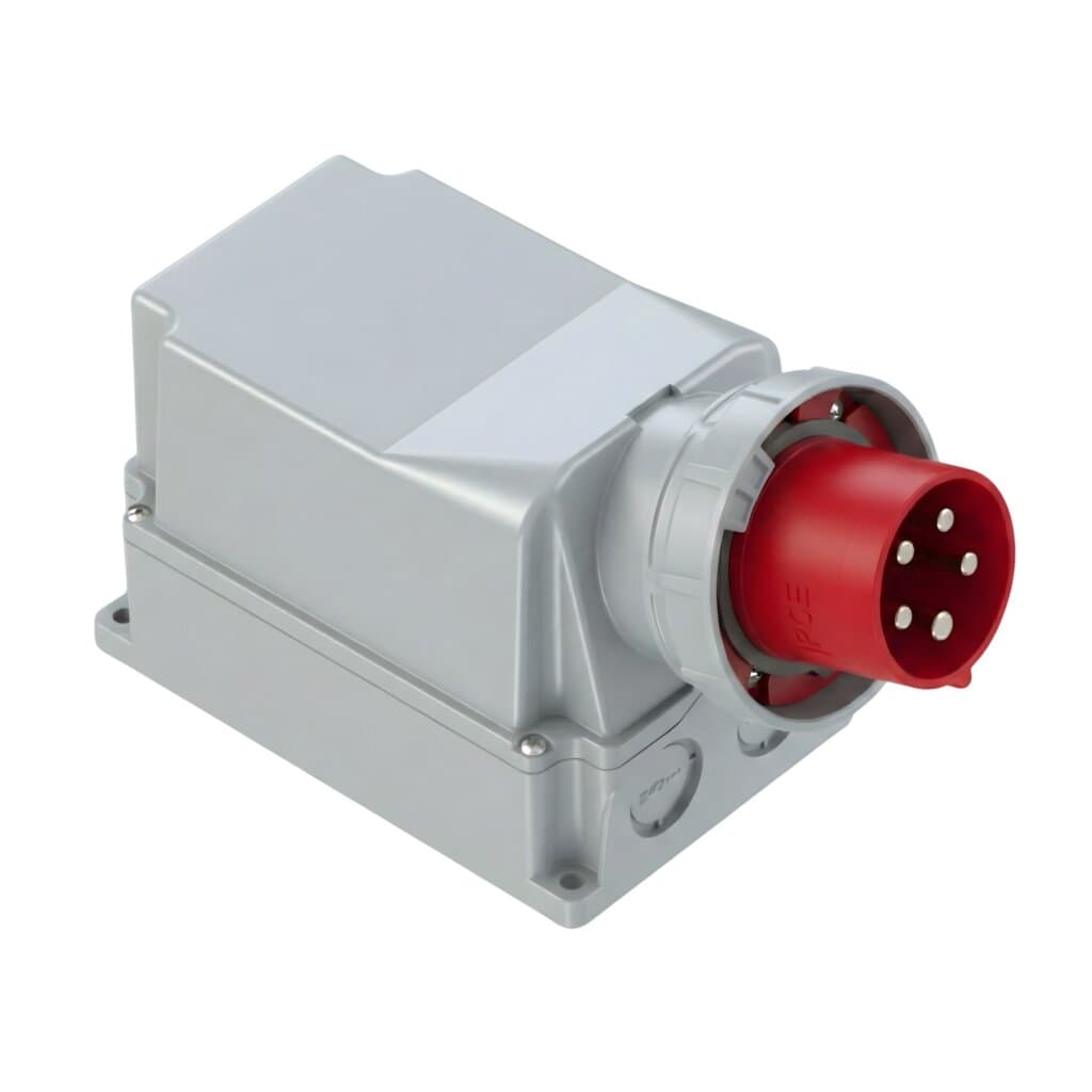 PCE 工業防水直入牆盤面插座 125A 380V 5針 IP67