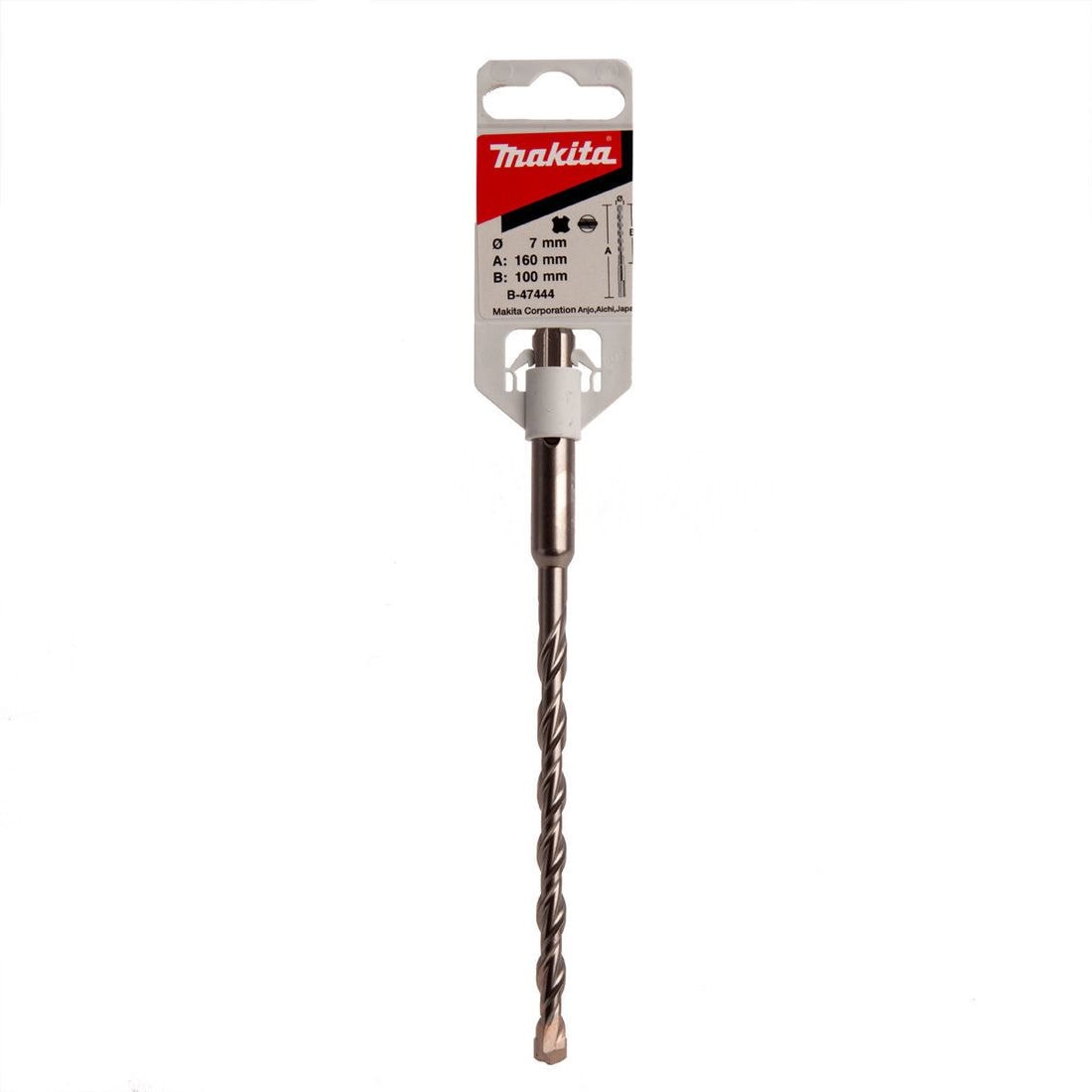 Makita B-47444 四坑錘鑽頭 7X160MM(包裝)