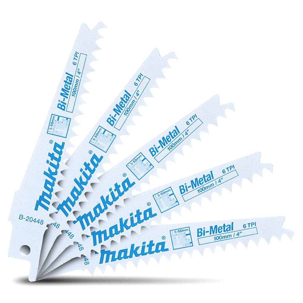 Makita B-20448 往復鋸片 5片裝(正面)