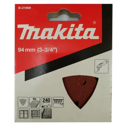 Makita B-21668 三角砂紙240 10片裝(包裝)