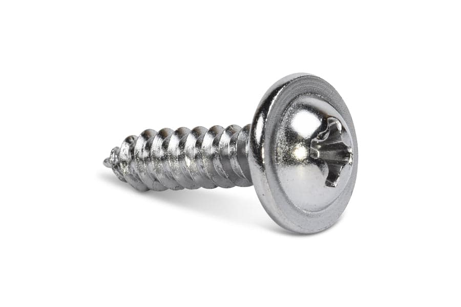 Stainless large washer head self-tapping screw #8 x 1 1/4"