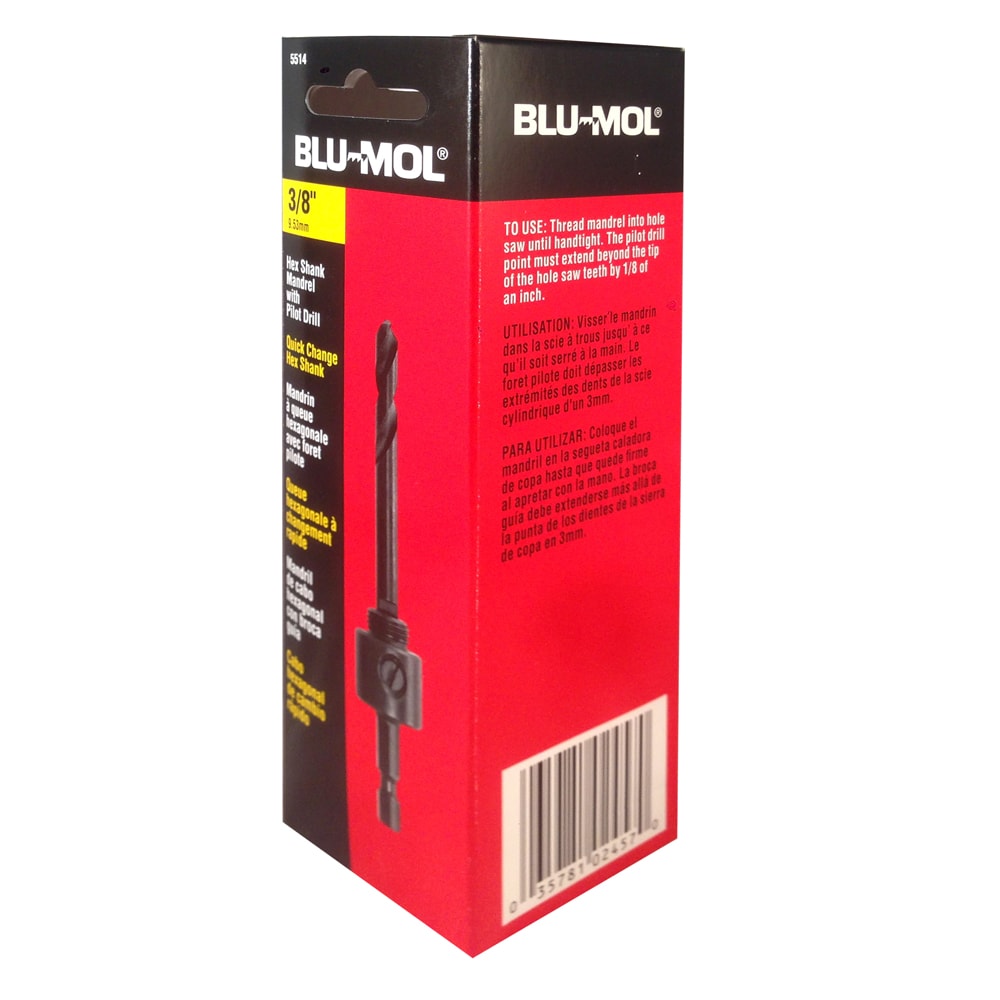 BLU-MOL 5514 1/4" 細鑽芯(包裝側面)
