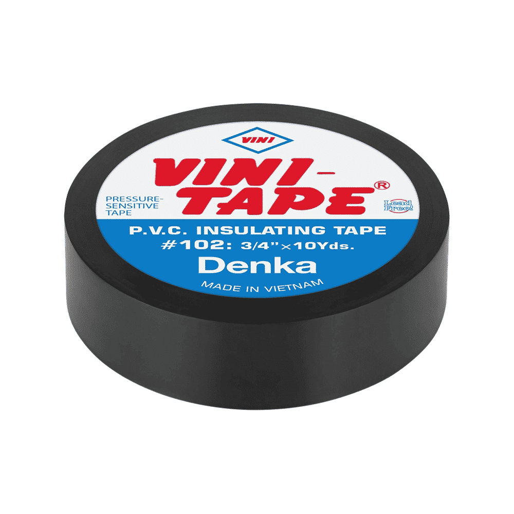 VINI VINT00BK 電燈膠布 黑色(三側面)